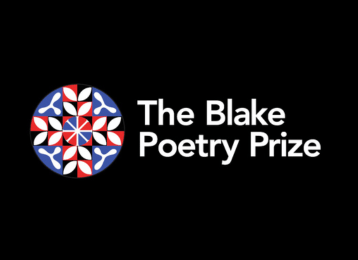 A black tile that reads The Blake Poetry Prize.