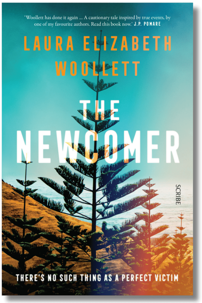Cover of Laura Elizabeth Woollett's novel 'The Newcomer'.