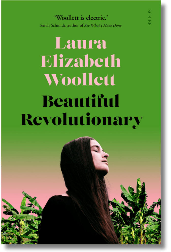 Cover of Laura Elizabeth Woollett's novel 'Beautiful Revolutionary'.