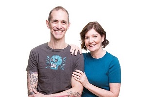 A portrait of Andy and Jill Griffiths