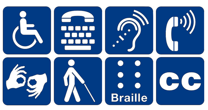 Disability access symbols