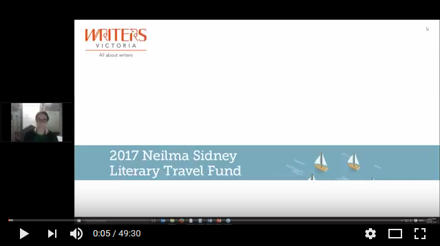 Neilma Sidney Literary Travel Fund Q&A (video)