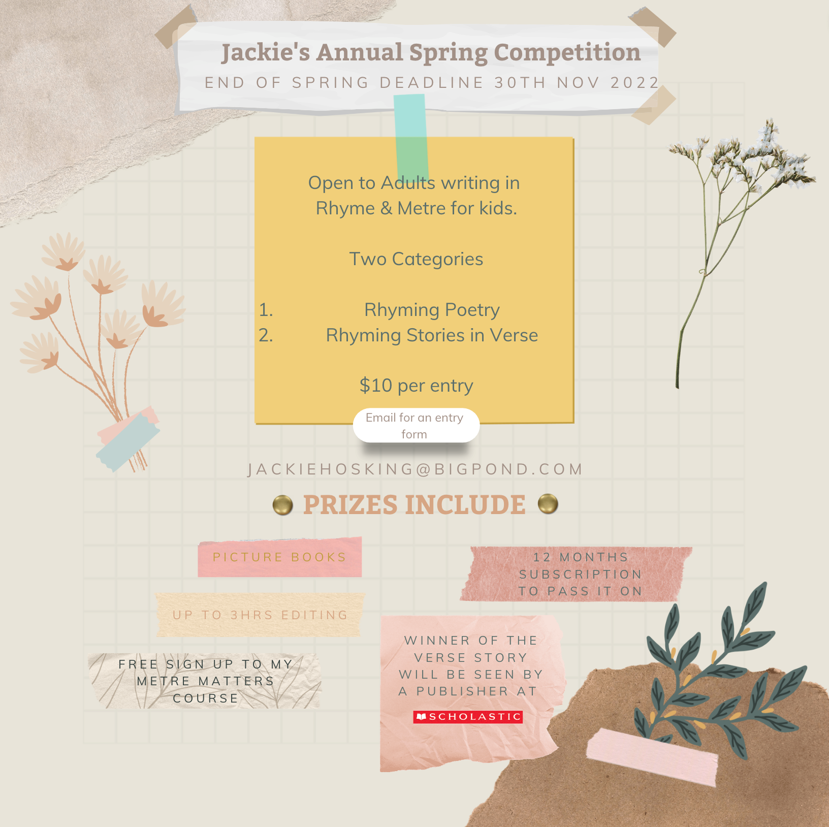 Jackie's Spring Competition